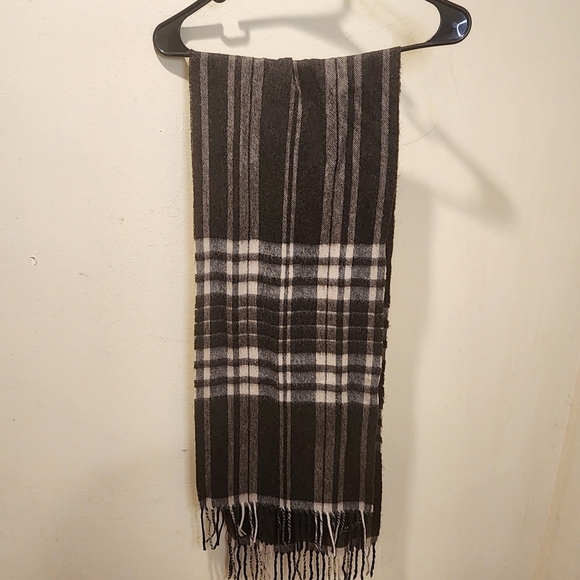 AMICALE  Plaid 100% Merino wool unisex scarf - Picture 2 of 6